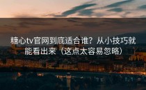 糖心tv官网到底适合谁？从小技巧就能看出来（这点太容易忽略）